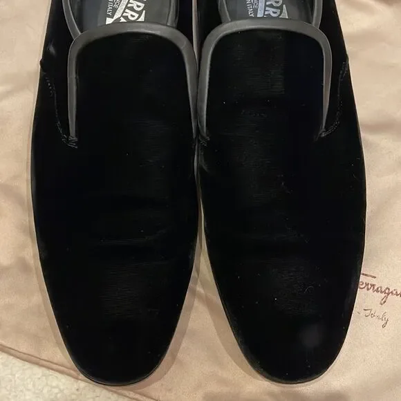 Salvatore Ferragamo suede mens loafer